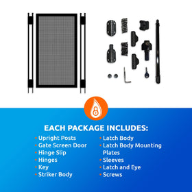 Aluminum powder-coated frame with square stock for durable fencing