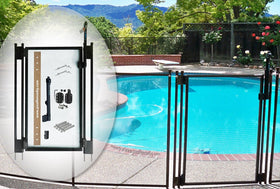 Life Saver DIY gate shows magnetic latch for reliable child safety