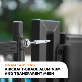 Includes hardware and support for DIY concrete installation