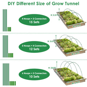 LifeisLuck connectors kit simplifies garden tunnel assembly in minutes