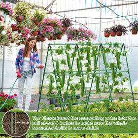 LifeisLuck cucumber trellis features durable construction for long outdoor use