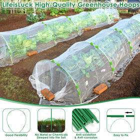 LifeisLuck 43cm hoops provide adjustable coverage for medium-width beds