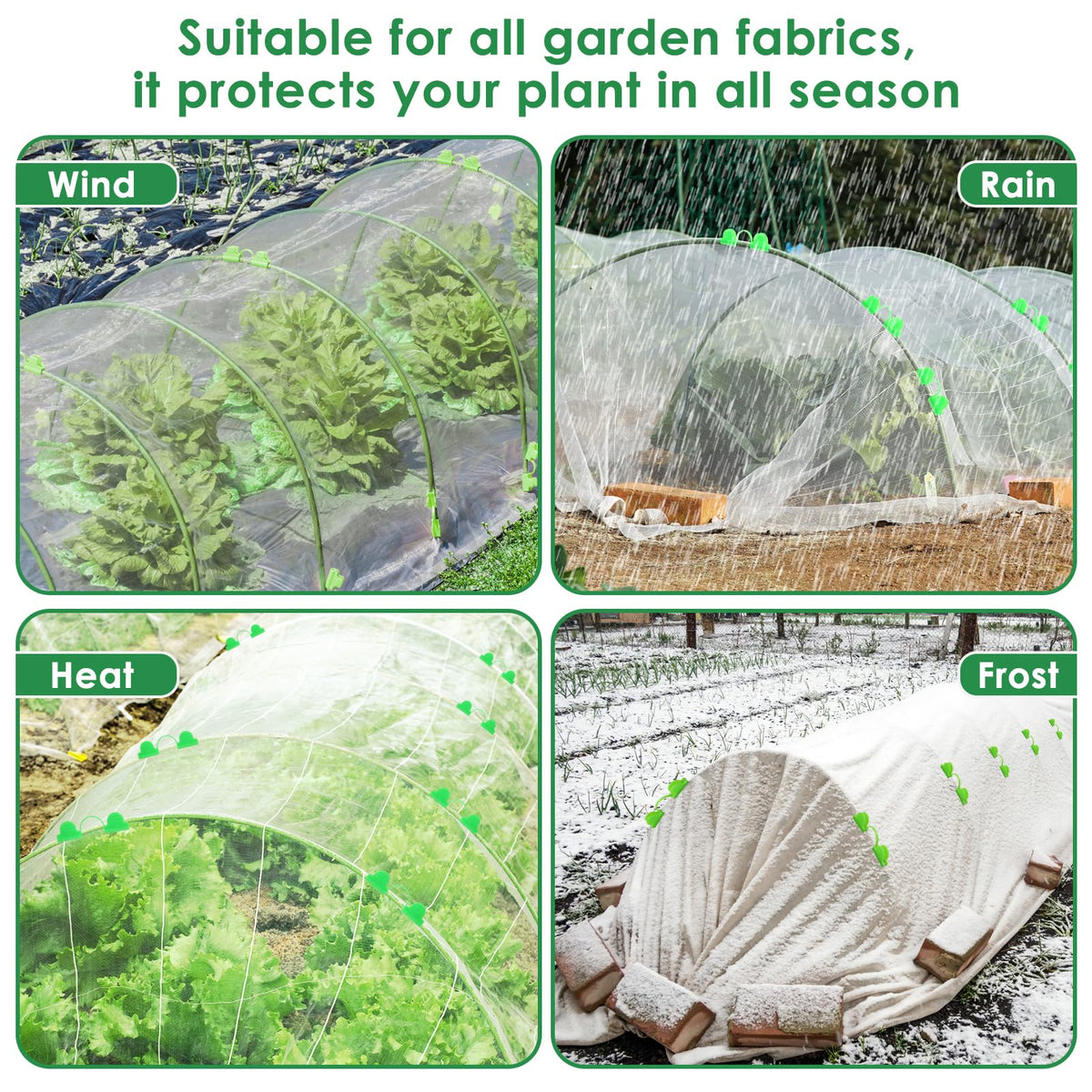 LifeisLuck compatible with anti-bird netting to protect plants