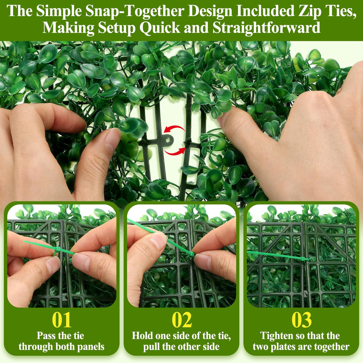 LifeisLuck interlocking design enables quick, tool-free DIY installation.