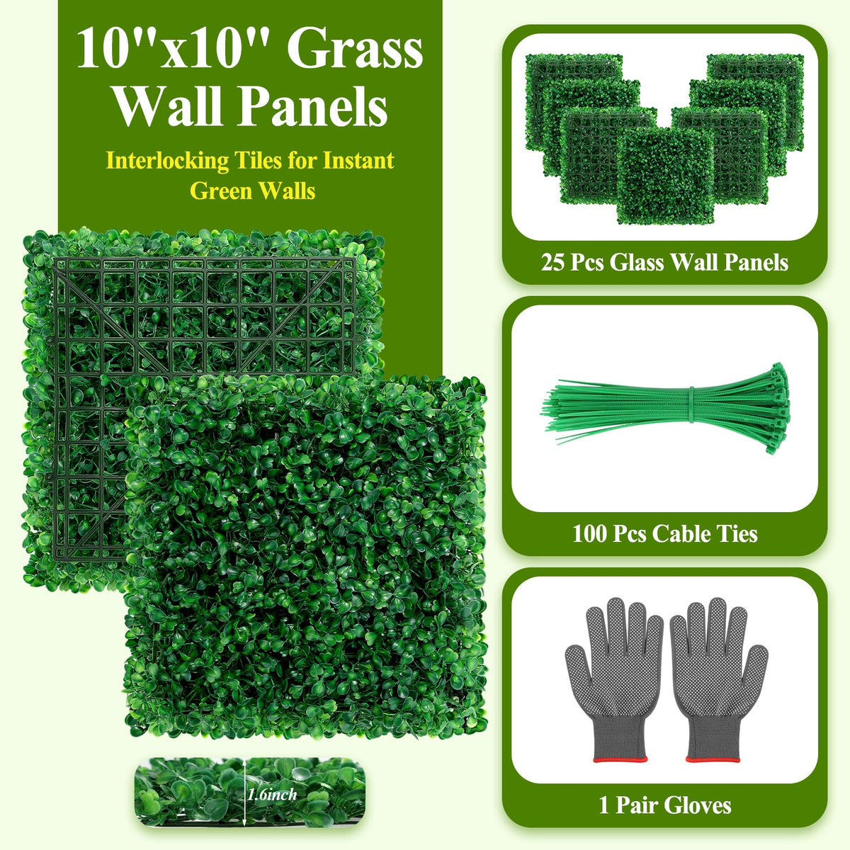 LifeisLuck UV-protected outdoor panel resists fading for year-round color.