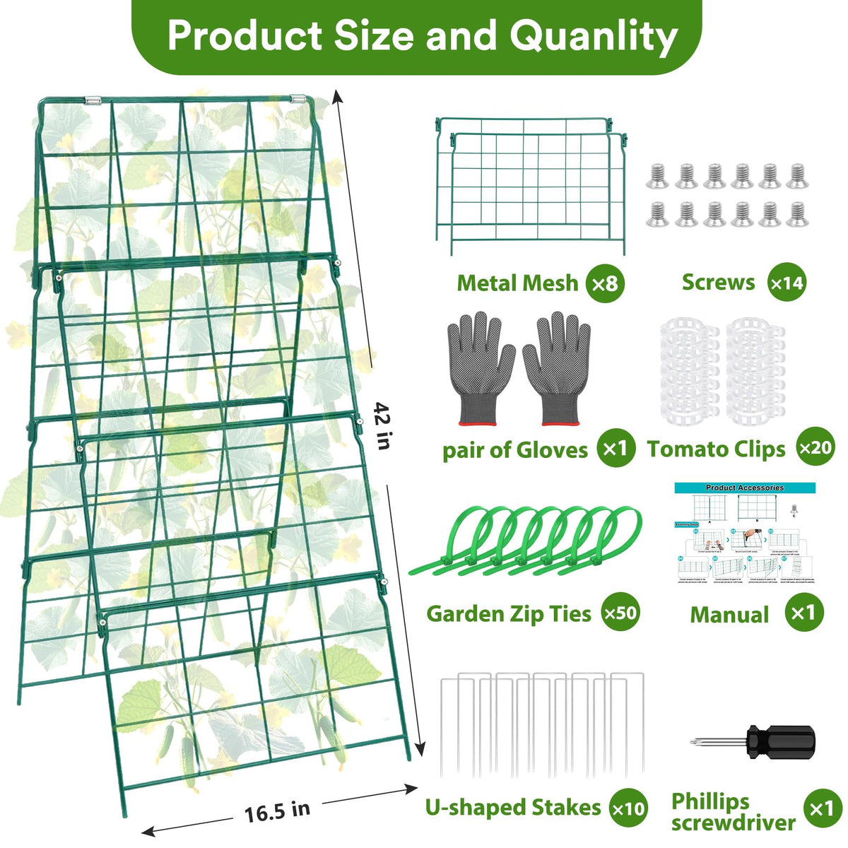 LifeisLuck weather-resistant metal trellis offers durable support through rain and sun.