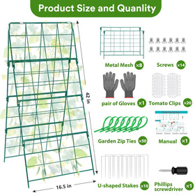 LifeisLuck weather-resistant metal trellis offers durable support through rain and sun.