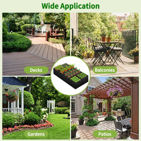 LifeisLuck 128-gallon capacity view, ample soil for root development.