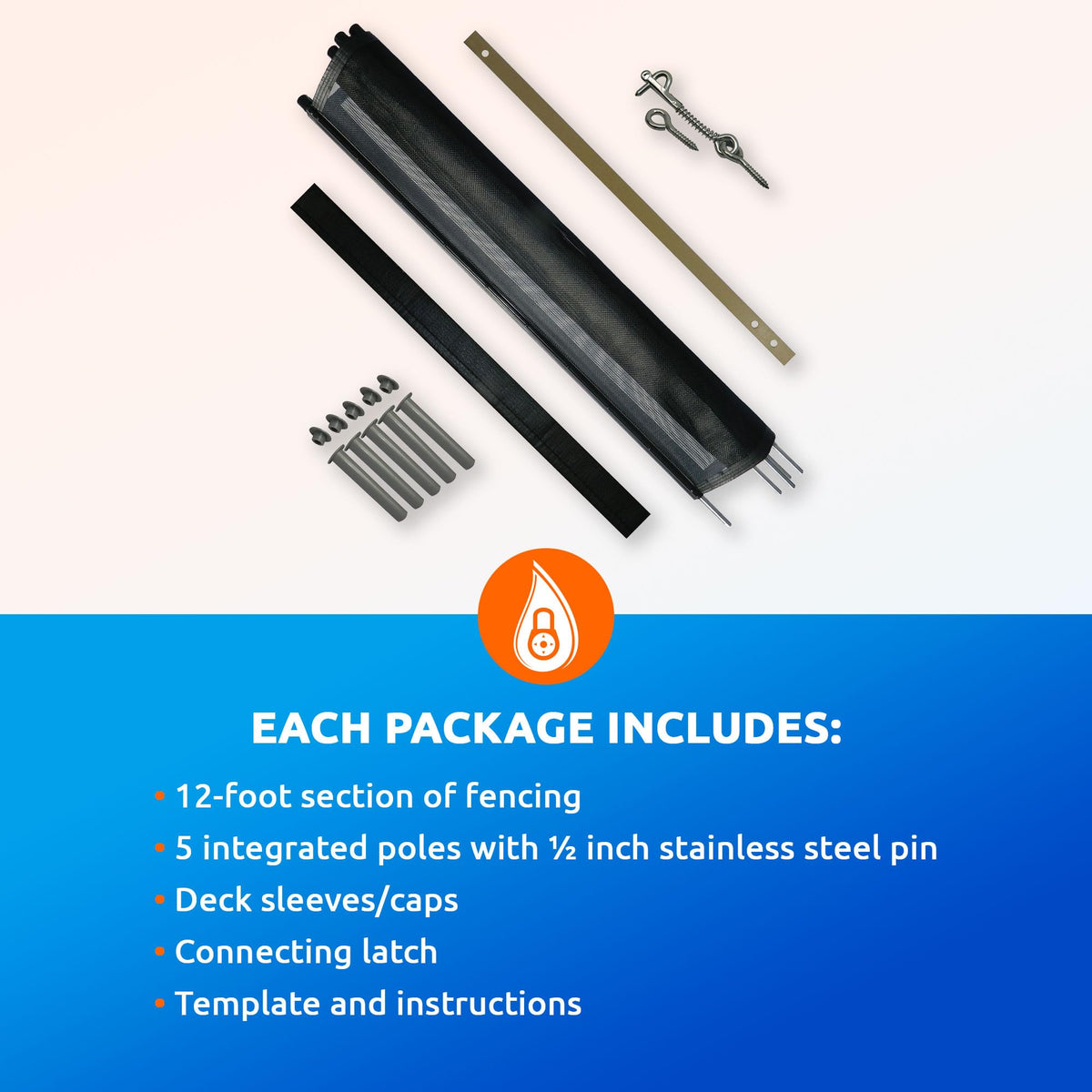 Deck sleeves and caps provide durable, tensioned installation around decks.