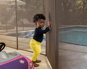 Removable design allows seasonal use when children aren’t present.