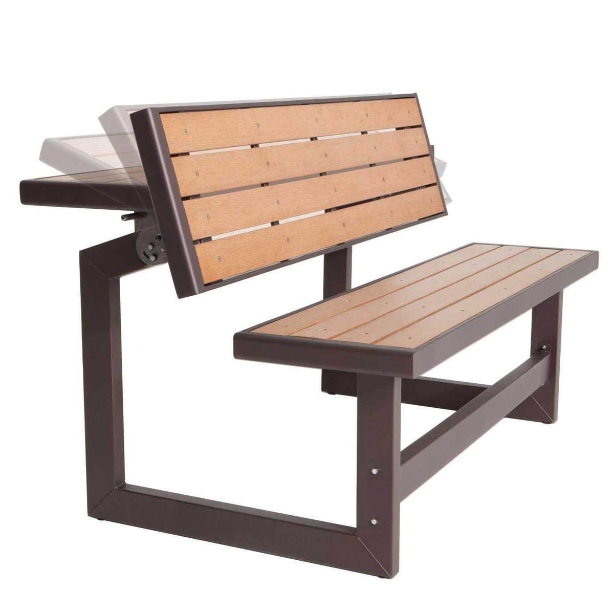 LIFETIME 60054 weather-resistant faux wood surface maintains appearance with little upkeep.