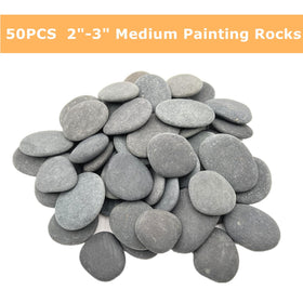 Lifetop hand-picked flat surface rocks for easy art.