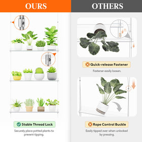 Lifewit herb pots on shelf kitchen window convenience