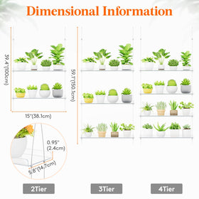 Lifewit window sill extension with succulents shows compact, decorative display.