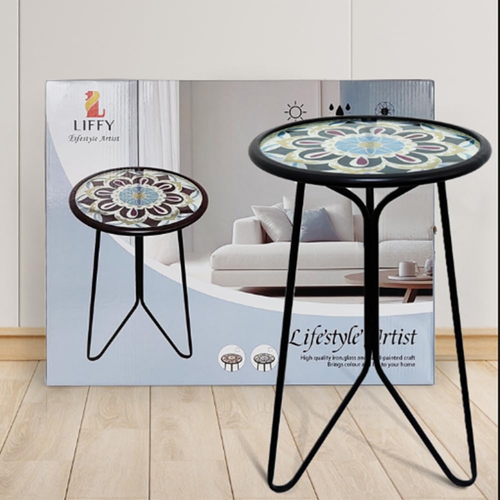 LIFFY compact table with 12-inch height fits small spaces.