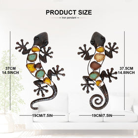 LIFFY gecko wall art outdoor fence display enhances curb appeal