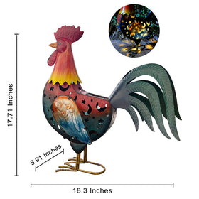 LIFFY solar-powered rooster yard light for ambient evenings.