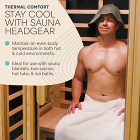 LifePro sauna hat head size 9.25-inch fits most wearers