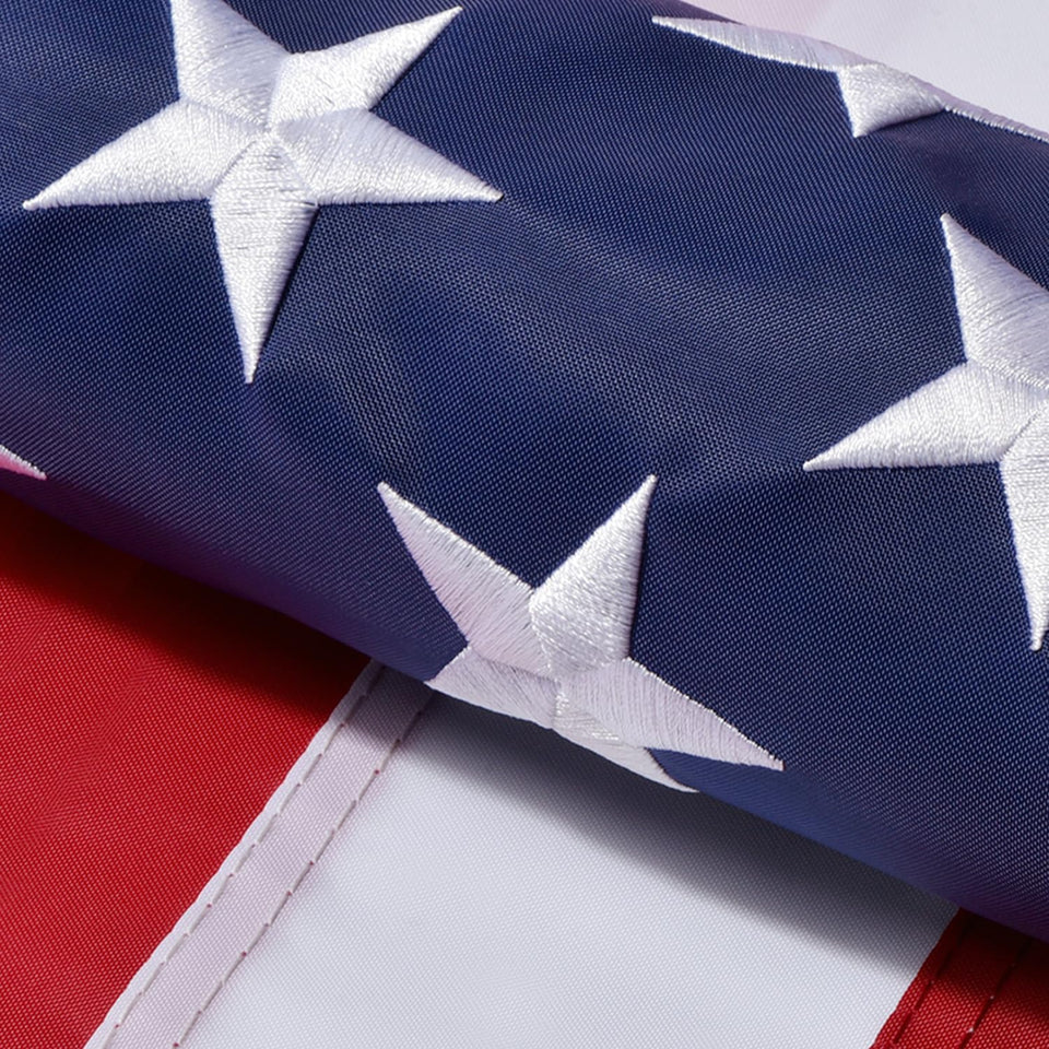 Lifraon American flag outdoor 6x10 with embroidered stars for durable outdoor display.