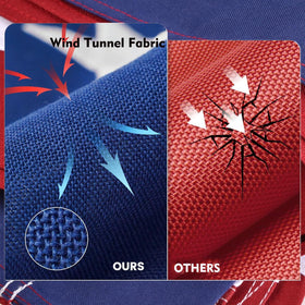 Lifraon deluxe spun polyester flag with rugged weather resistance for exterior use.