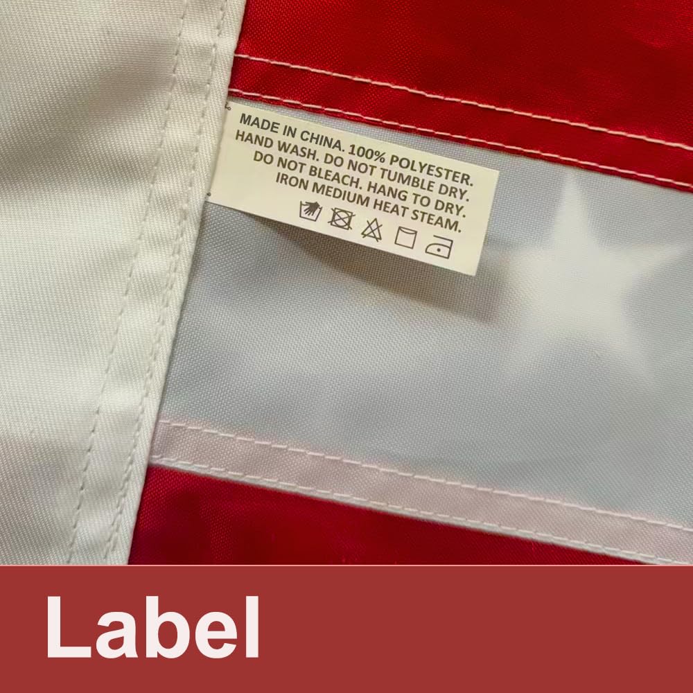 Lifraon heavy-duty flag with embroidered stars for wind resilience