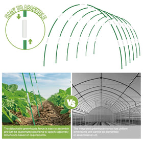 lifskydom bendable fiberglass hoops close-up highlights strong fiberglass design