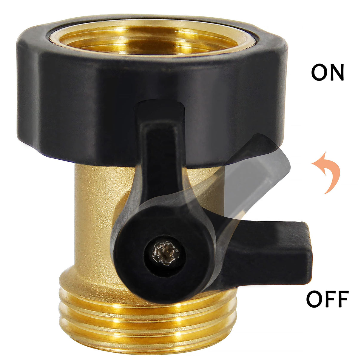 Lifynste brass shut-off valve side handle for easy grip