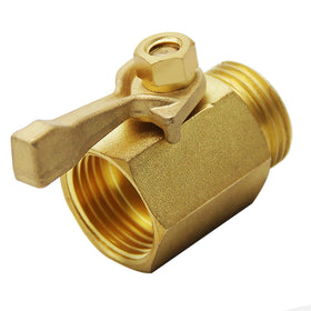 Brass threads designed for standard 3/4-inch hoses and faucets
