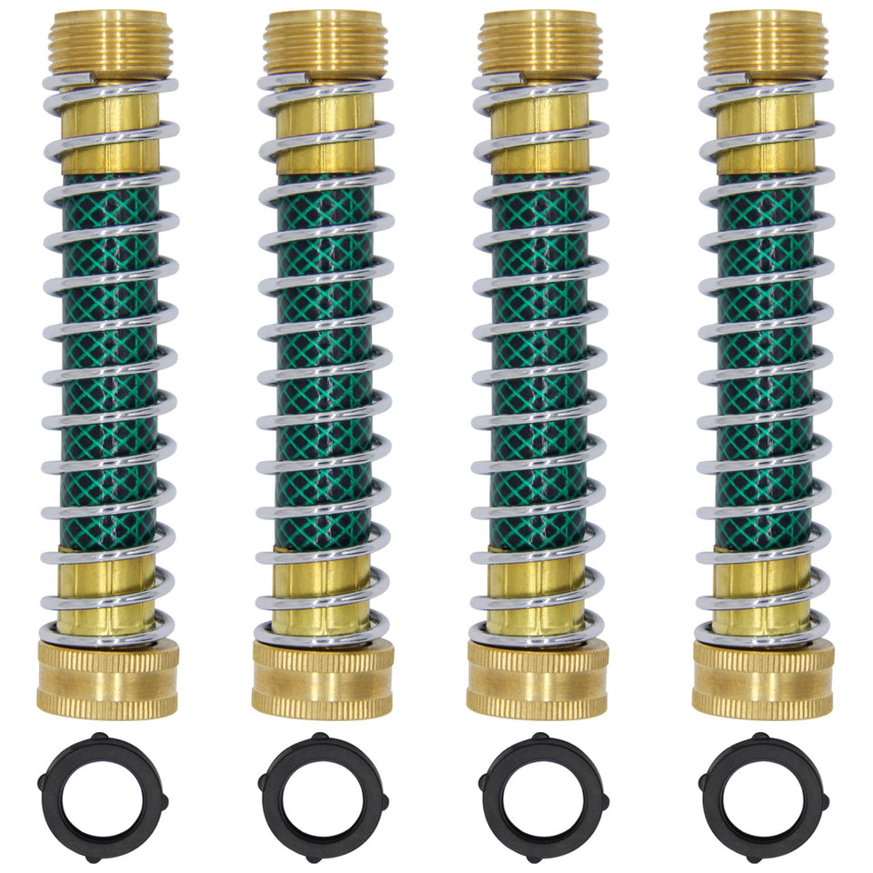 Lifynste garden hose extension adapter attached to faucet for kink-free watering