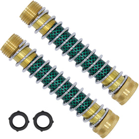 Lifynste garden hose extension adapter with brass connection for leak-free setup.