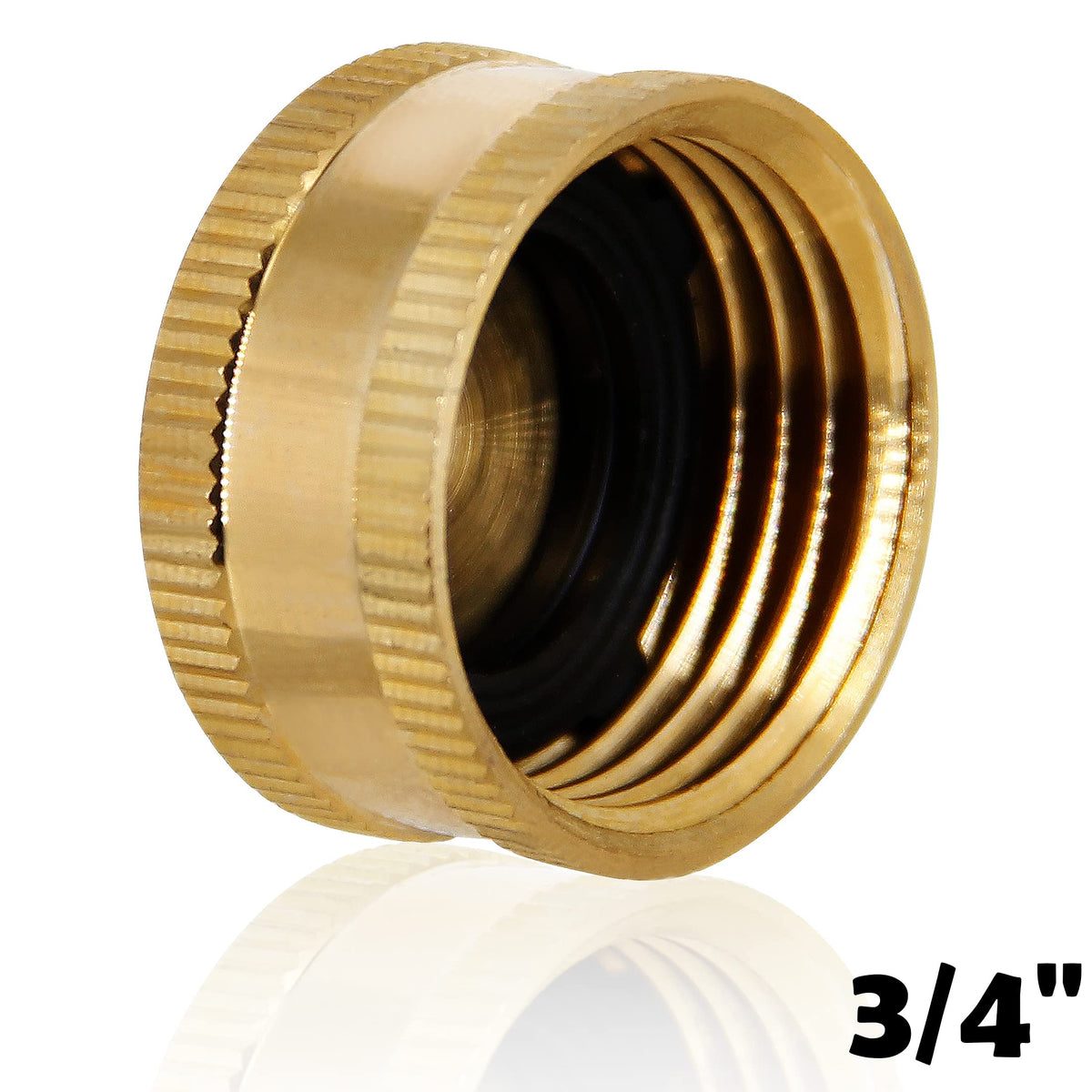 Lifynste hose cap with washers installed for leak protection on outdoor fittings
