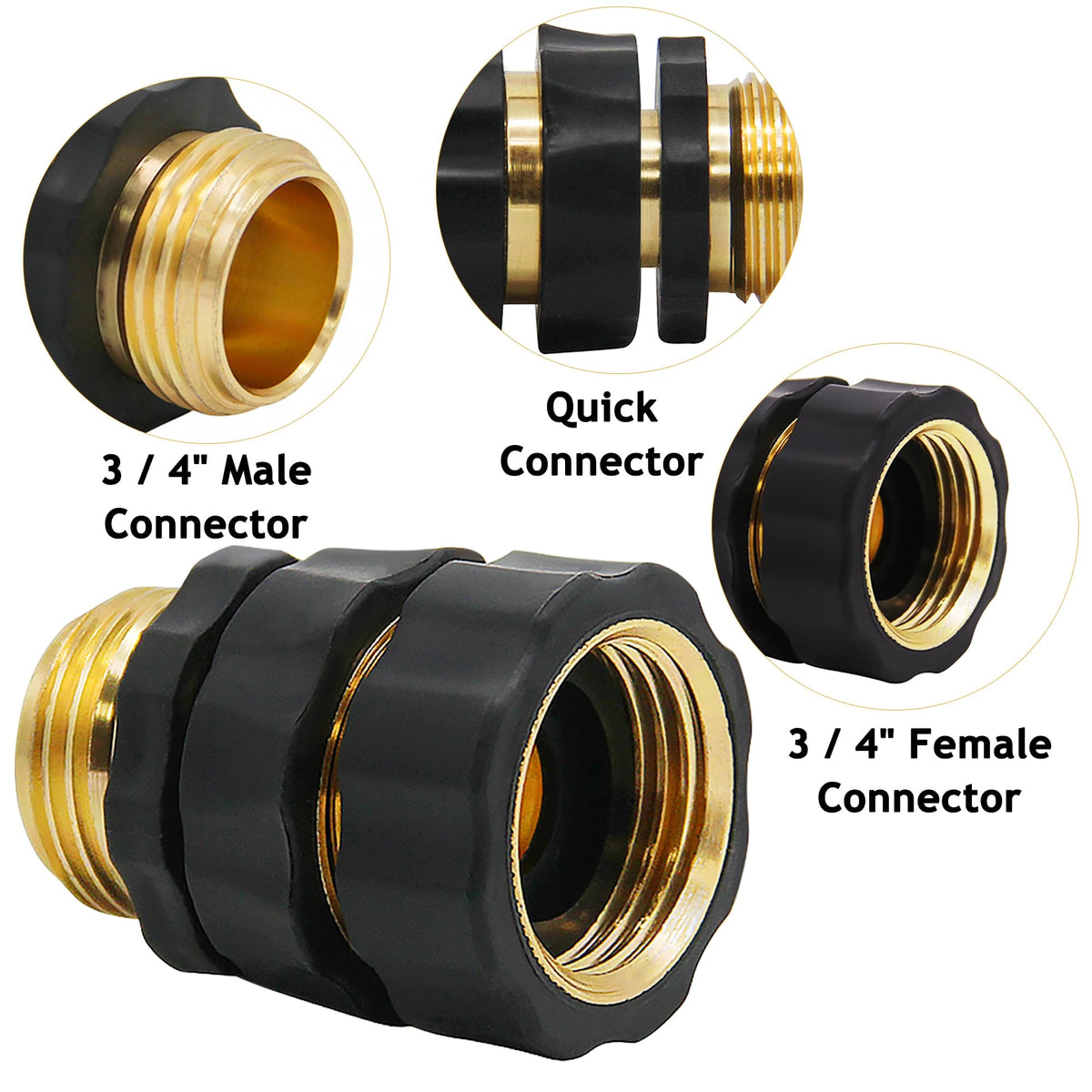 Lifynste male and female quick-connectors ensure a secure seal