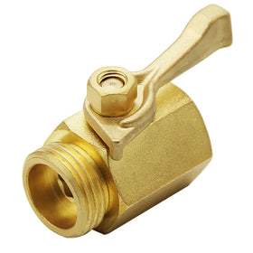 Valve installed in a garden setting with smooth water flow