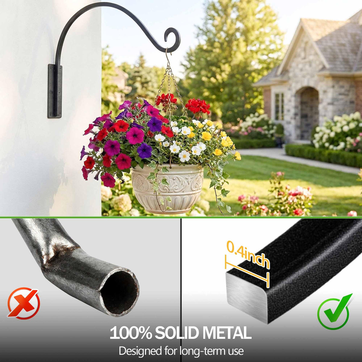 Lifyzoon versatile hanger ideal for bird feeders and lanterns.