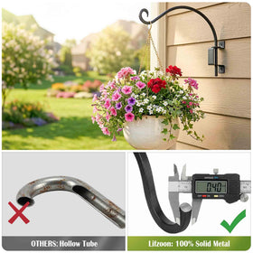 Lifyzoon outdoor wall mounting enables DIY deck or fence installation.