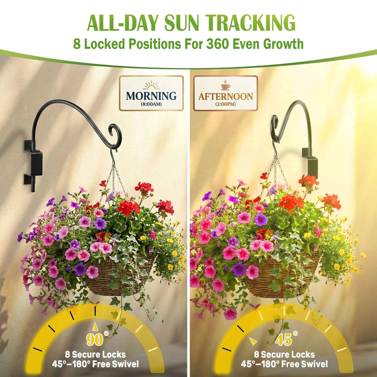Lifyzoon powder-coated finish protects against rain and sun.