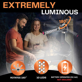 LIGHTACCENTS portable aluminum grill light delivers bright outdoor illumination