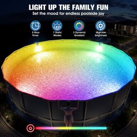 LightHacker IP67 waterproof design resists moisture around pools