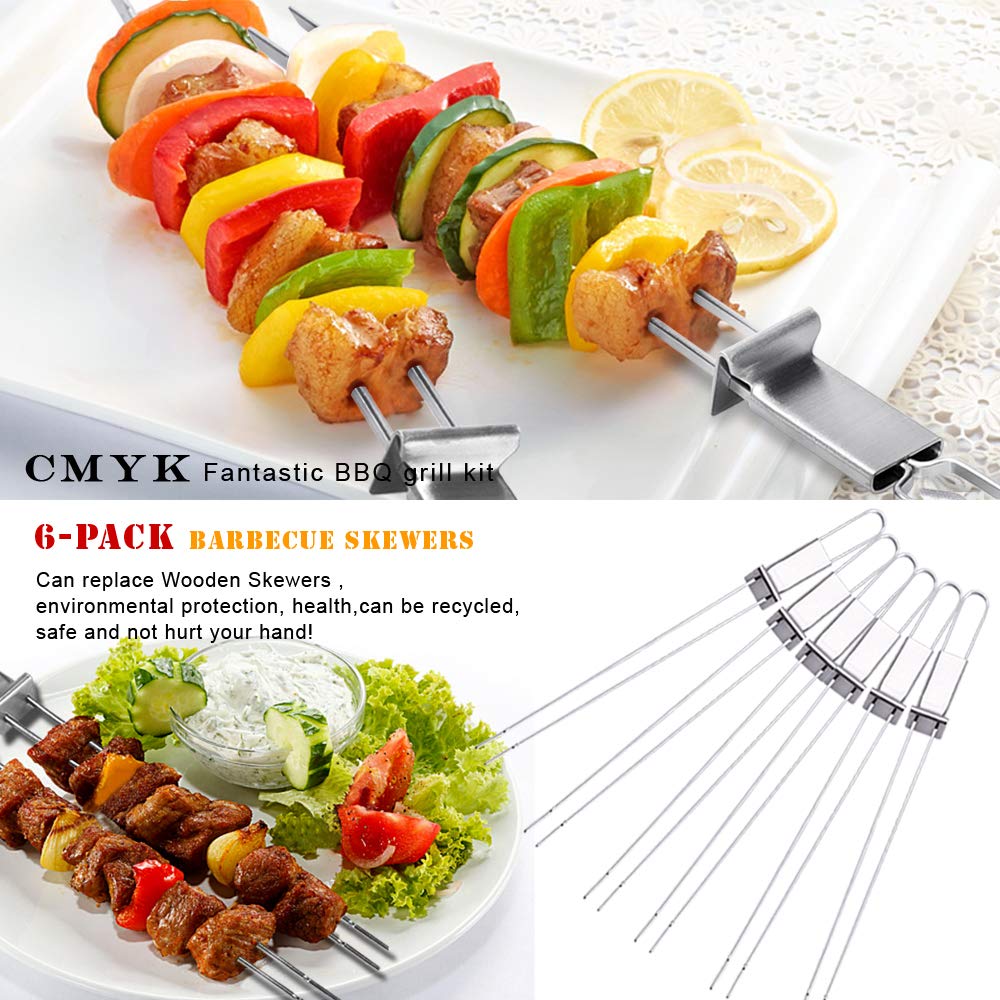 Lightique CMYK double-prong design keeps food steady during turning