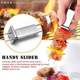 Lightique CMYK safety caps guard fingers from sharp skewer points