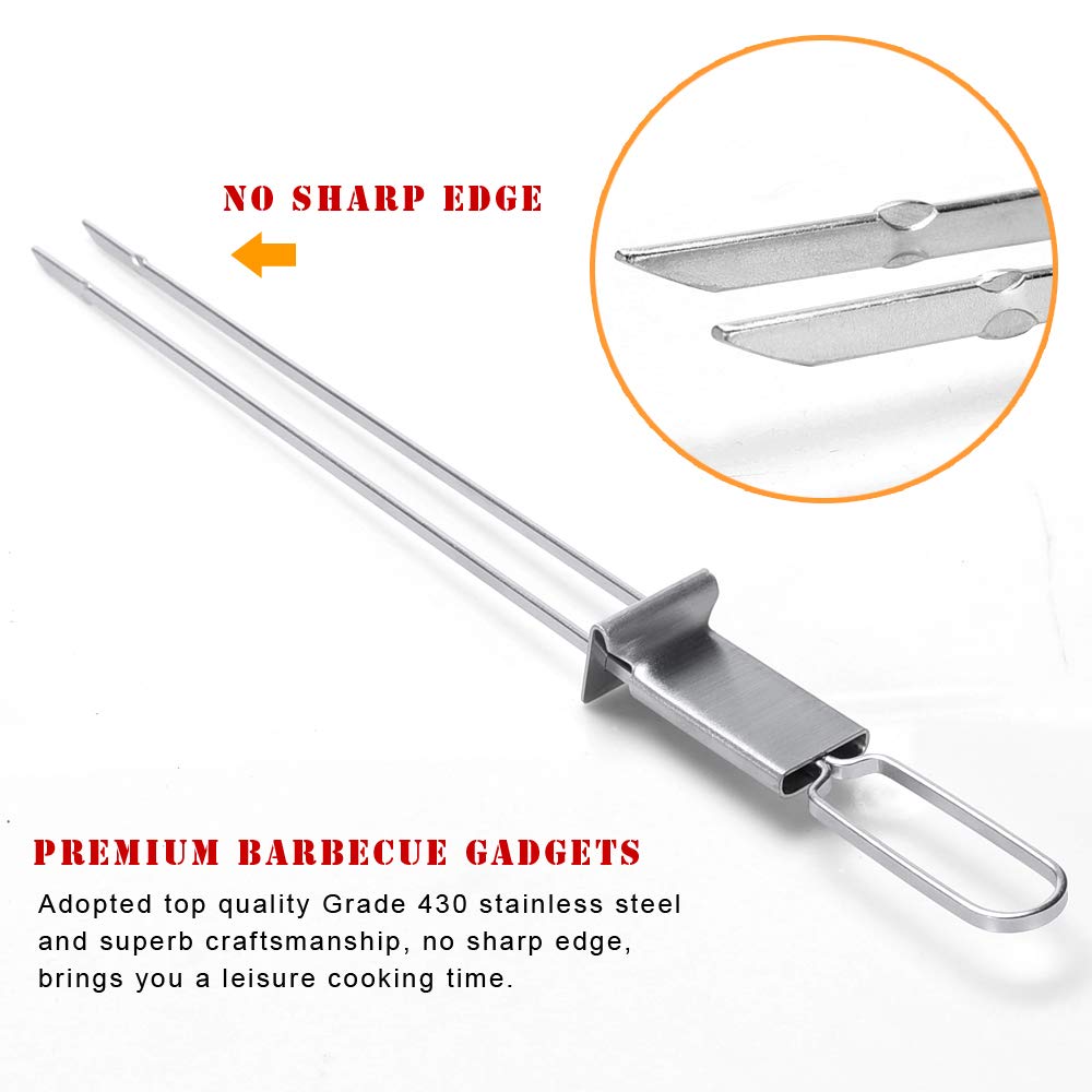 Lightique CMYK six-pack skewers ideal for family barbecues and gatherings