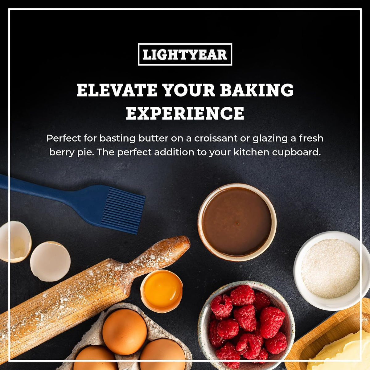 Lightyear basting brush dishwasher-safe for quick cleanup after cooking