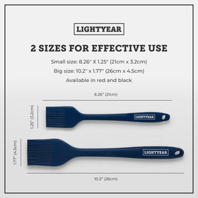 Lightyear silicone bristles close-up showing non-stick coating for easy glazing