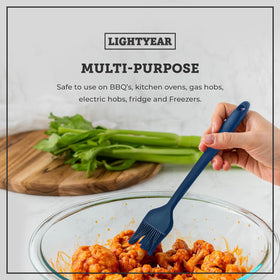 Lightyear silicone brush easy cleaning with non-stick bristles after sauces
