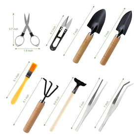LIHAO bonsai mini rake for soil grooming and spacing