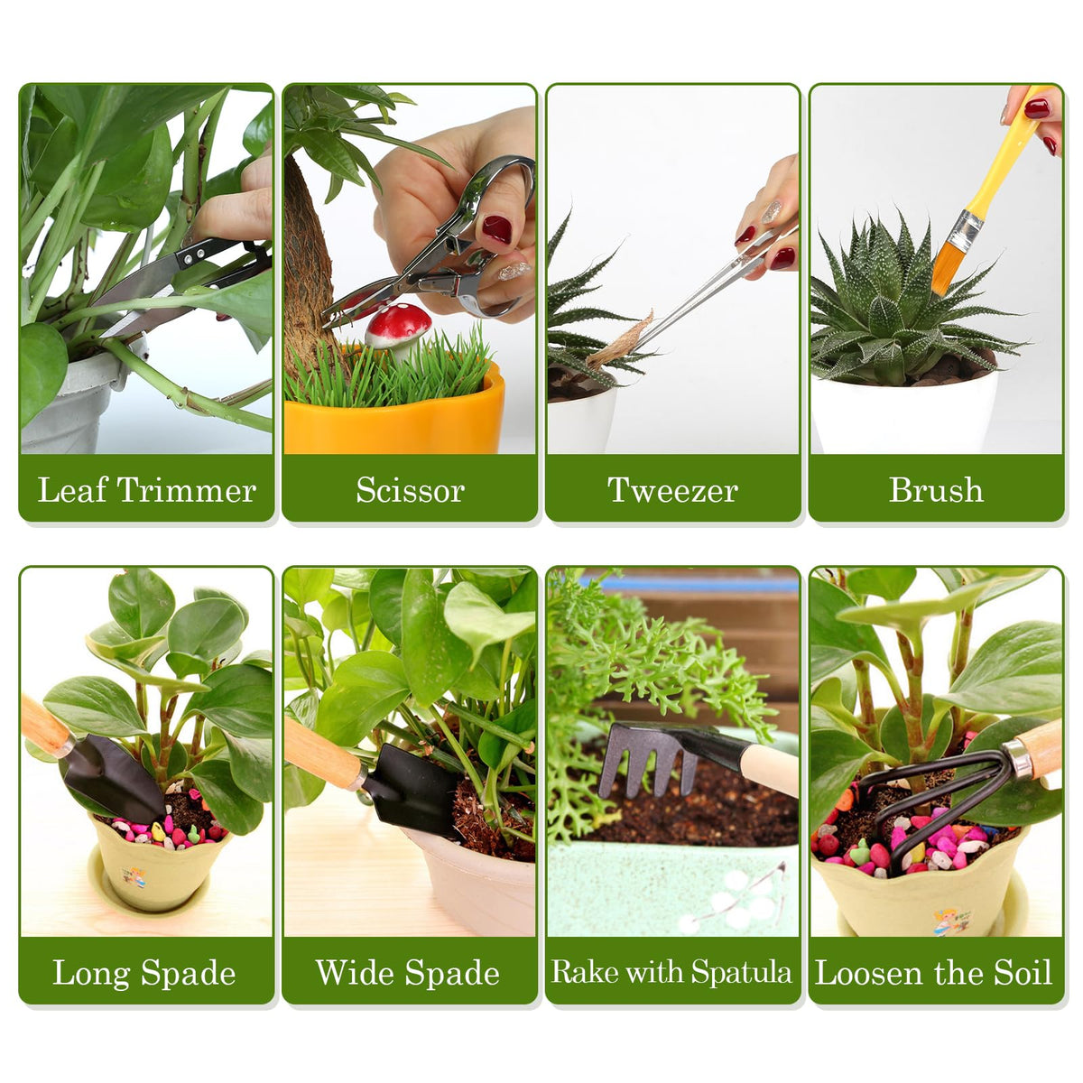 LIHAO bonsai tweezers for precision removal and debris