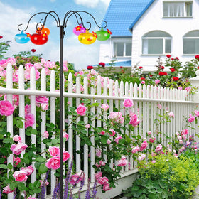 Liitrton sturdy metal stake with 5-foot ground plug ensures stability