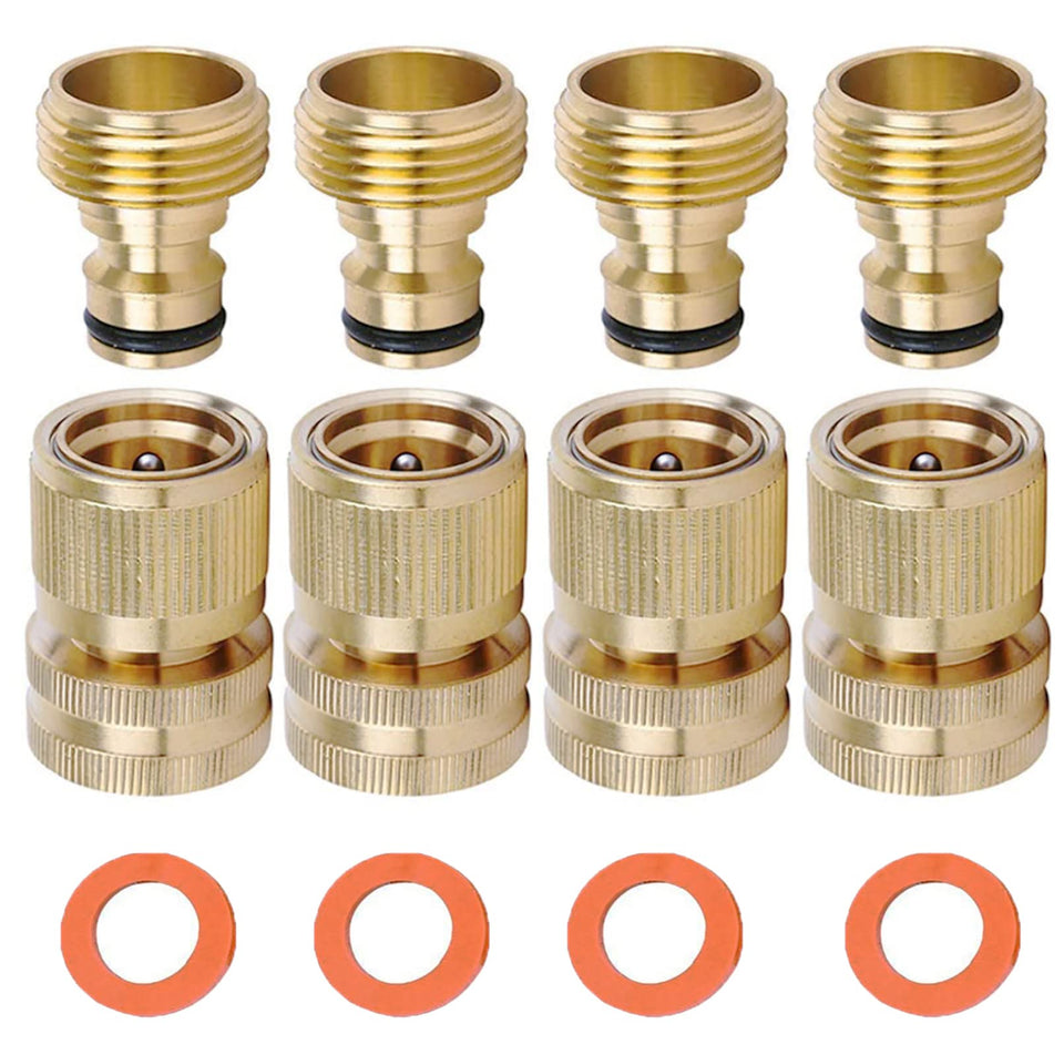 LIKAGE brass hose quick connect male fitting for secure, quick connections
