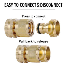 LIKAGE quick connect washers included for secure seal and leaks prevention.