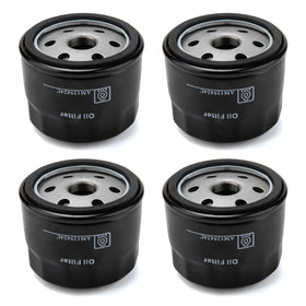 LikeLion AM125424 four-pack oil filter front view for John Deere compatibility and engine protection.